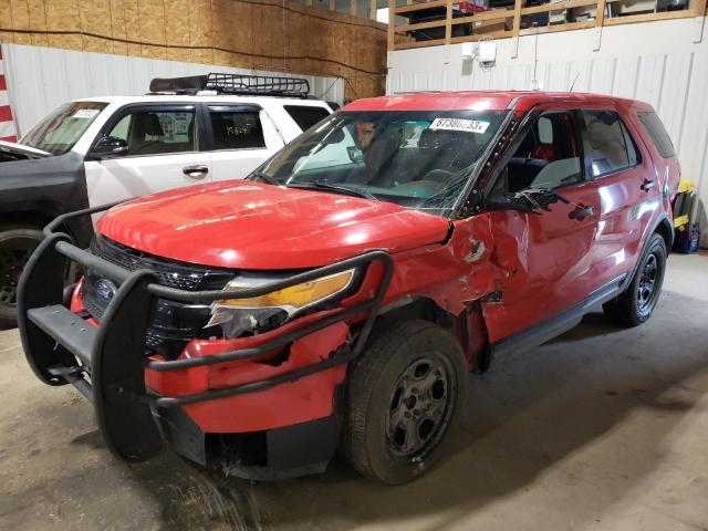 1FM5K8AR4FGC17672 - 2015 FORD EXPLORER POLICE INTERCEPTOR RED photo 1