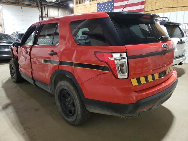 1FM5K8AR4FGC17672 - 2015 FORD EXPLORER POLICE INTERCEPTOR RED photo 2