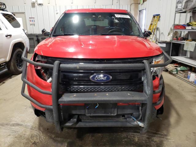 1FM5K8AR4FGC17672 - 2015 FORD EXPLORER POLICE INTERCEPTOR RED photo 5