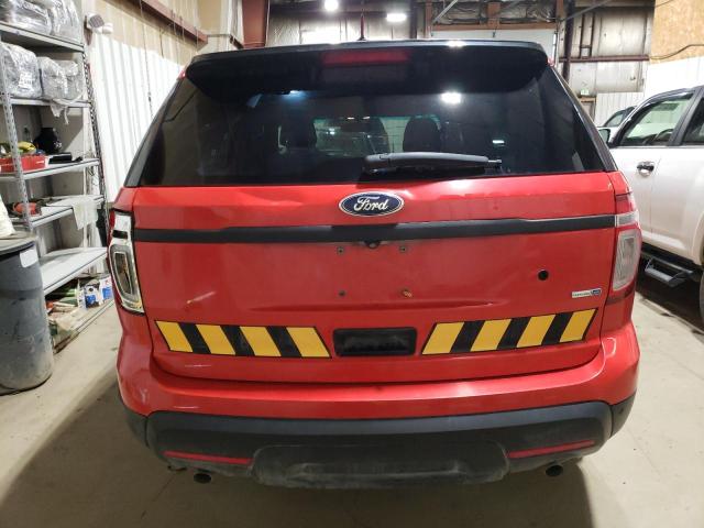 1FM5K8AR4FGC17672 - 2015 FORD EXPLORER POLICE INTERCEPTOR RED photo 6