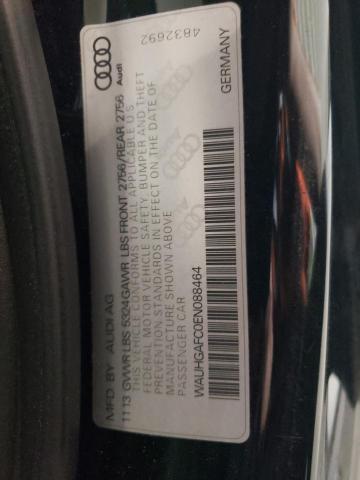 WAUHGAFC0EN088464 - 2014 AUDI A6 PRESTIGE BLACK photo 12