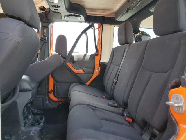 1C4BJWDG3DL521444 - 2013 JEEP WRANGLER U SPORT Նարնջագույն լուսանկար 10