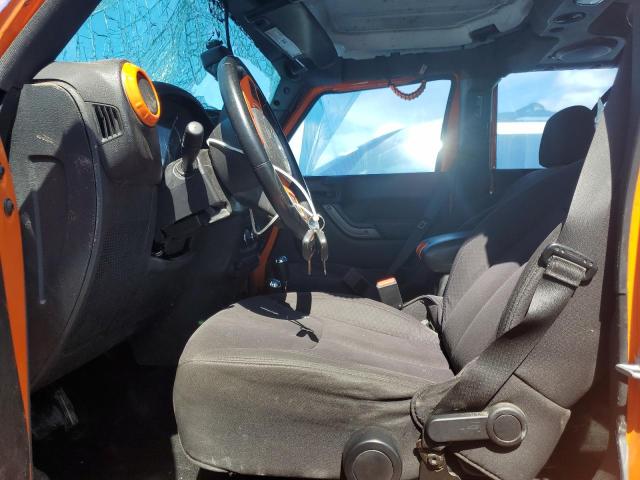 1C4BJWDG3DL521444 - 2013 JEEP WRANGLER U SPORT Նարնջագույն լուսանկար 7