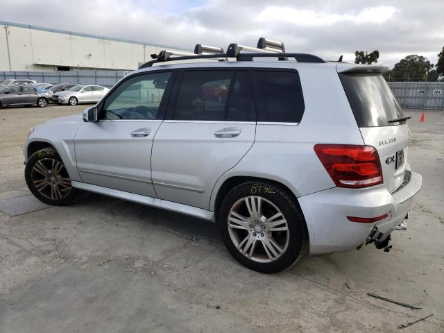 WDCGG8JB5EG166113 - 2014 MERCEDES-BENZ GLK 350 4MATIC SILVER photo 2