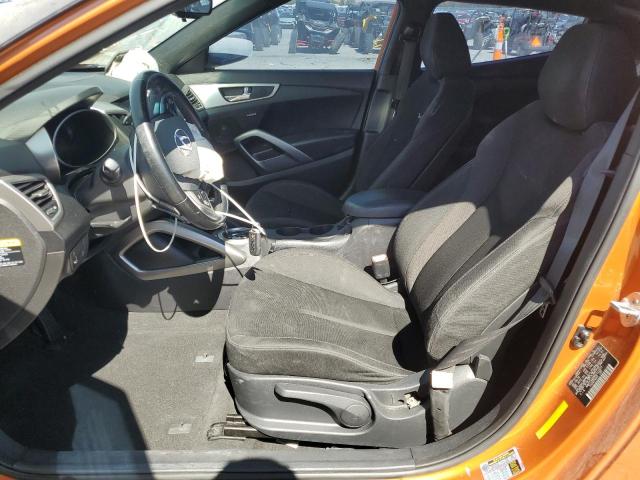 KMHTC6AD8HU312303 - 2017 HYUNDAI VELOSTER ORANGE photo 7