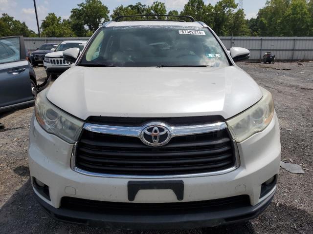 5TDJKRFH8ES045790 - 2014 TOYOTA HIGHLANDER XLE WHITE photo 5
