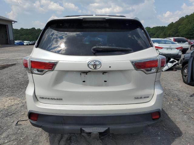 5TDJKRFH8ES045790 - 2014 TOYOTA HIGHLANDER XLE WHITE photo 6