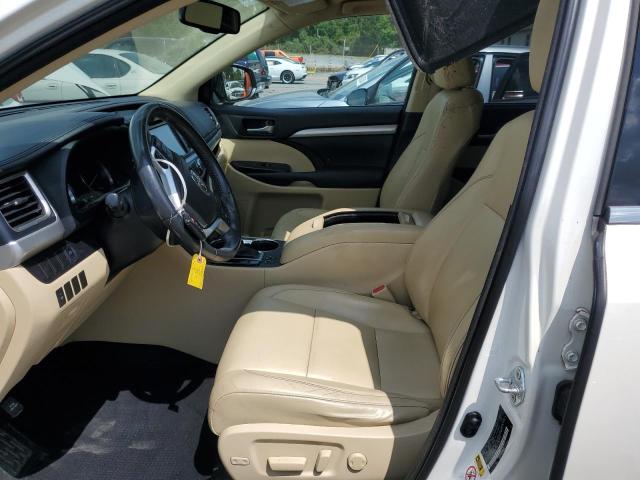 5TDJKRFH8ES045790 - 2014 TOYOTA HIGHLANDER XLE WHITE photo 7
