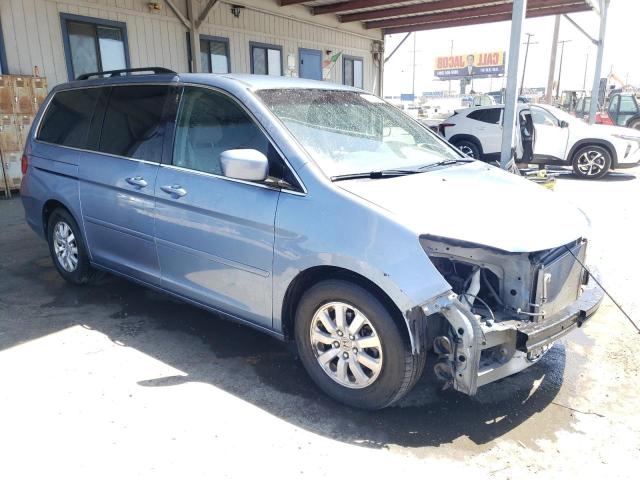 5FNRL3H44AB092465 - 2010 HONDA ODYSSEY EX BLUE photo 4