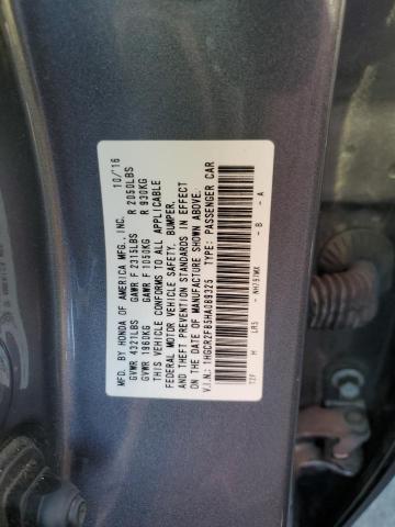 1HGCR2F85HA089325 - 2017 HONDA ACCORD EXL CHARCOAL photo 13