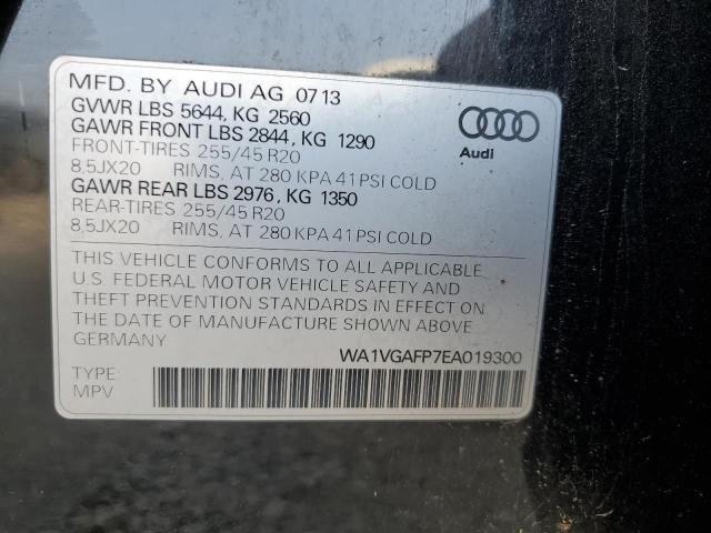 WA1VGAFP7EA019300 - 2014 AUDI SQ5 PRESTIGE BLACK photo 14