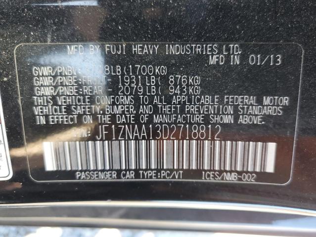 JF1ZNAA13D2718812 - 2013 TOYOTA SCION FR-S 黑色 照片 12