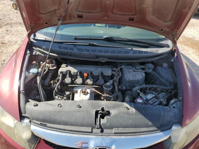 2HGFA15869H505322 - 2009 HONDA CIVIC EX MAROON photo 11