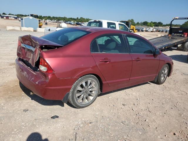 2HGFA15869H505322 - 2009 HONDA CIVIC EX MAROON photo 3