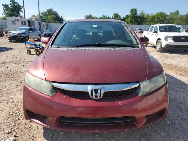 2HGFA15869H505322 - 2009 HONDA CIVIC EX MAROON photo 5