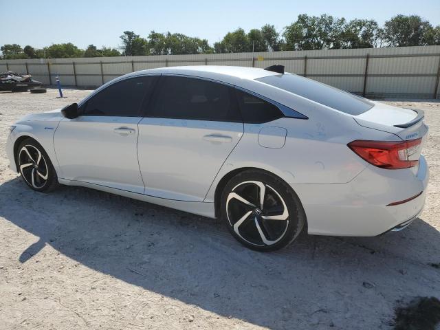 1HGCV3F24NA036771 - 2022 HONDA ACCORD HYBRID SPORT WHITE photo 2