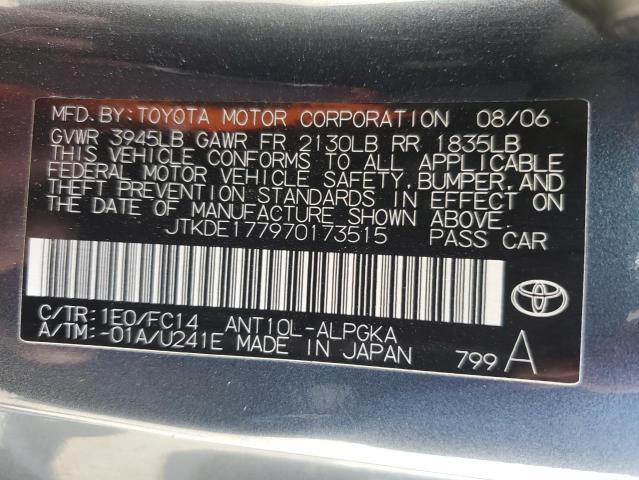 JTKDE177970173515 - 2007 TOYOTA SCION TC 灰色 照片 12