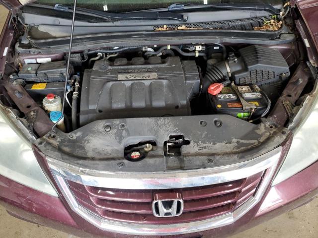 5FNRL3H73AB033739 - 2010 HONDA ODYSSEY EXL ბურგუნდია ფოტო 12