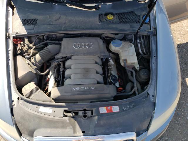 WAUDH74F58N111222 - 2008 AUDI A6 3.2 QUATTRO SILVER photo 11