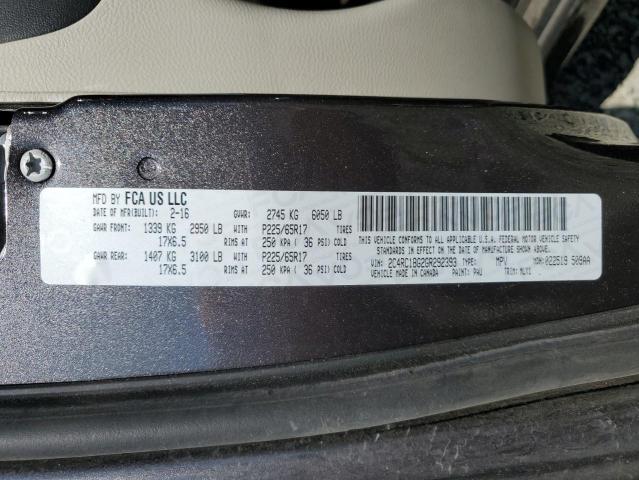 2C4RC1BG2GR292393 - 2016 CHRYSLER TOWN & COU TOURING 灰色 照片 13