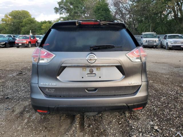 KNMAT2MV0GP700485 - 2016 NISSAN ROGUE S GRAY photo 6