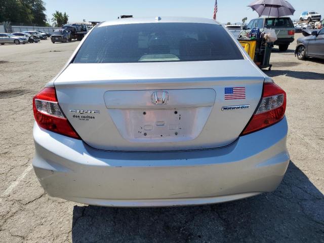 19XFB5F55CE000348 - 2012 HONDA CIVIC NATURAL GAS SILVER photo 6