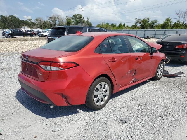 5YFEPRAE9LP063723 - 2020 TOYOTA COROLLA LE წითელი ფოტო 3