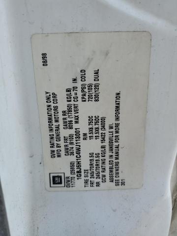 1GBJ6H1C4WJ113001 - 1998 CHEVROLET C-SERIES C6H042 WHITE photo 12