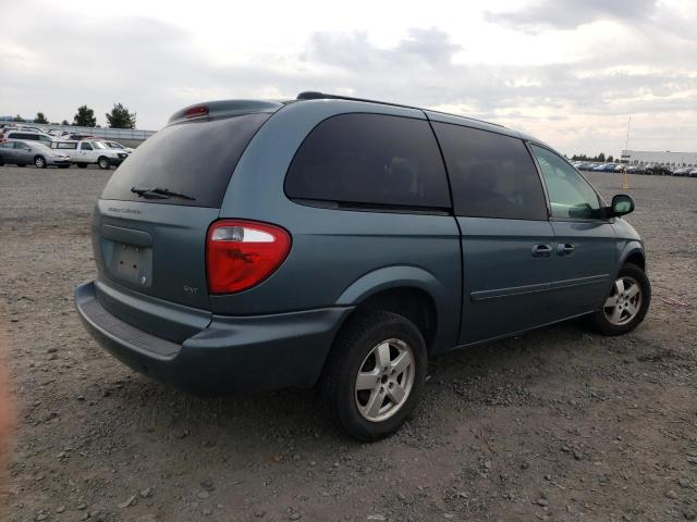 2D4GP44L55R458235 - 2005 DODGE CARAVAN SXT TURQUOISE photo 3