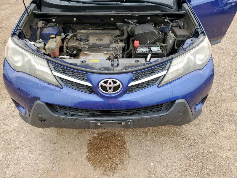 2T3ZFREV7FW156104 - 2015 TOYOTA RAV4 LE BLUE photo 12