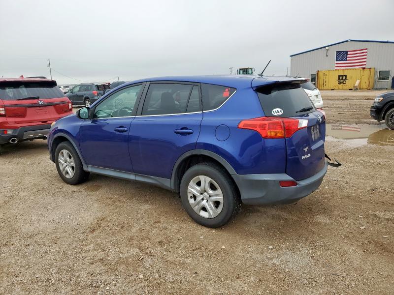 2T3ZFREV7FW156104 - 2015 TOYOTA RAV4 LE BLUE photo 2