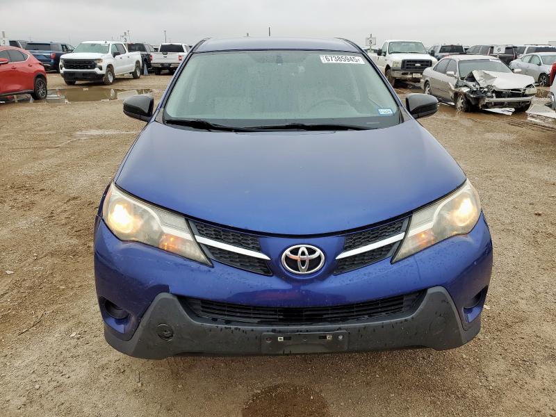 2T3ZFREV7FW156104 - 2015 TOYOTA RAV4 LE BLUE photo 5