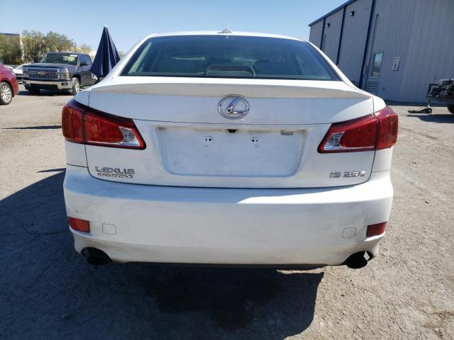 JTHBF5C20A2097495 - 2010 LEXUS IS 250 WHITE photo 6