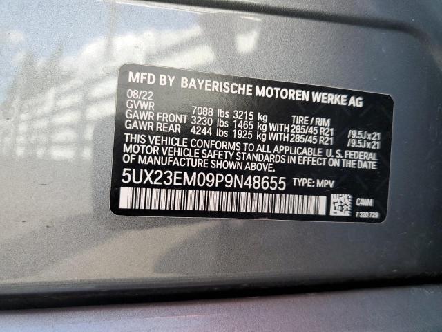 5UX23EM09P9N48655 - 2023 BMW X7 XDRIVE40I GRAY photo 13