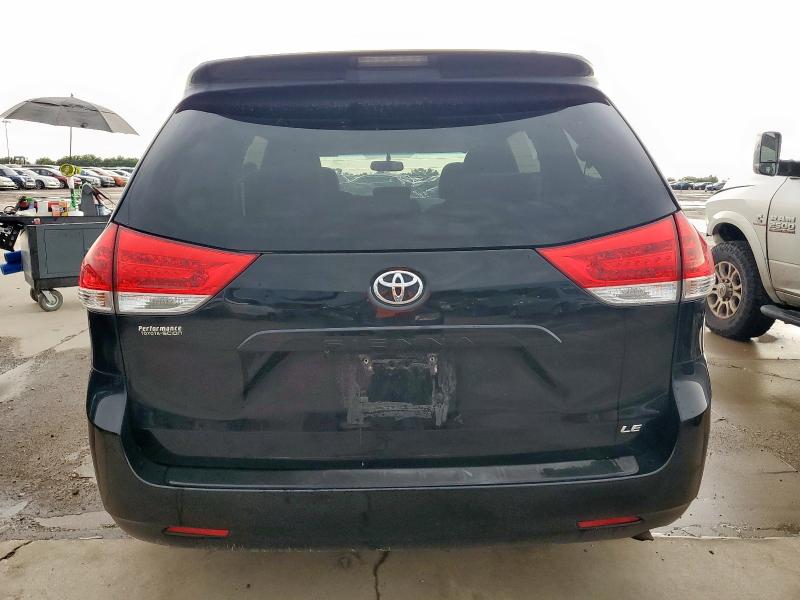5TDKK3DC5BS094787 - 2011 TOYOTA SIENNA LE BLACK photo 6