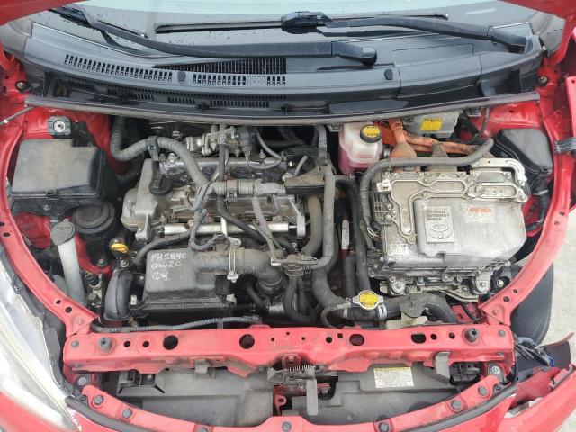 JTDKDTB35F1098404 - 2015 TOYOTA PRIUS C RED photo 11