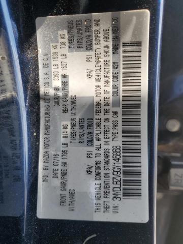 3MYDLBZV9GY146868 - 2016 TOYOTA SCION IA BLUE photo 13