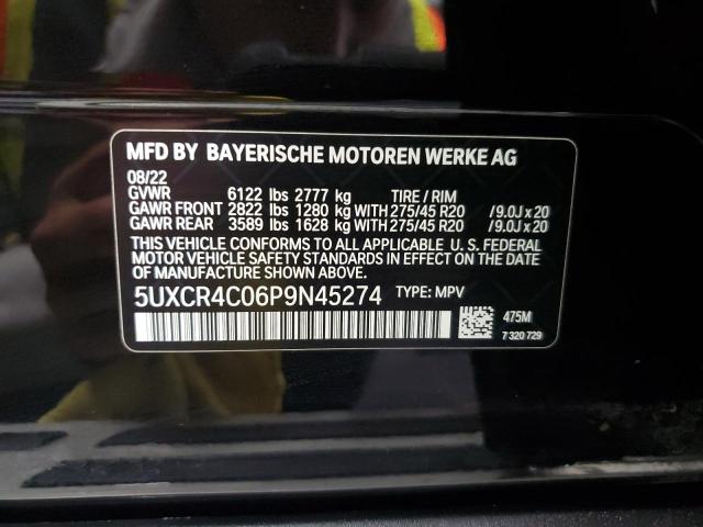 5UXCR4C06P9N45274 - 2023 BMW X5 SDRIVE 40I BLACK photo 13