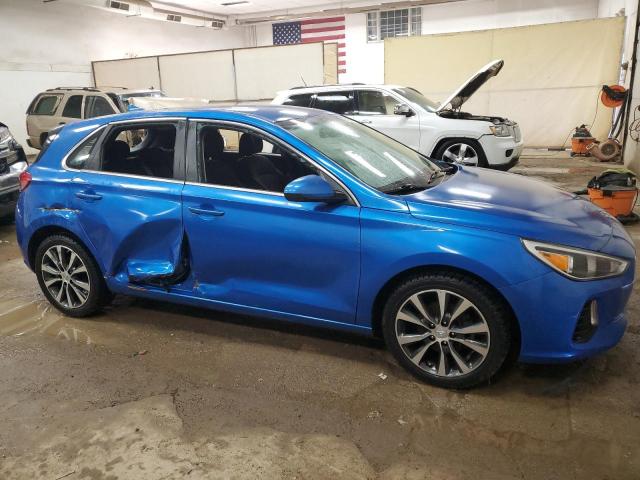 KMHH35LE3JU019159 - 2018 HYUNDAI ELANTRA GT BLUE photo 4