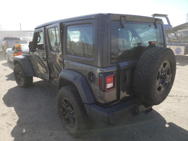 1C4HJXDN5JW262576 - 2018 JEEP WRANGLER U SPORT ნაცრისფერი ფოტო 2