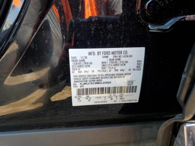 5LM5J7XC8MGL03920 - 2021 LINCOLN AVIATOR RESERVE შავი ფოტო 13