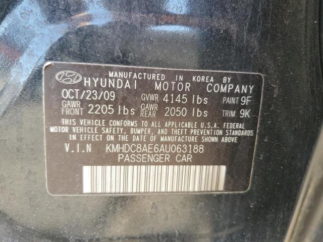 KMHDC8AE6AU063188 - 2010 HYUNDAI ELANTRA TO GLS CHARCOAL photo 13