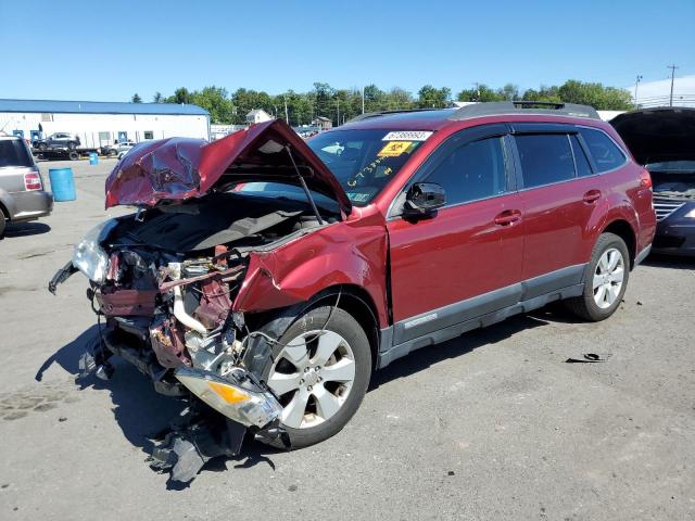 4S4BRCGC6C3231225 - 2012 SUBARU OUTBACK 2.5I PREMIUM RED photo 1