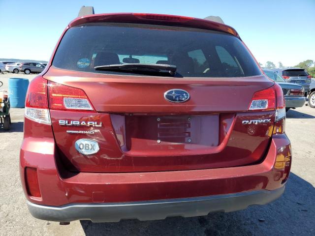 4S4BRCGC6C3231225 - 2012 SUBARU OUTBACK 2.5I PREMIUM RED photo 6