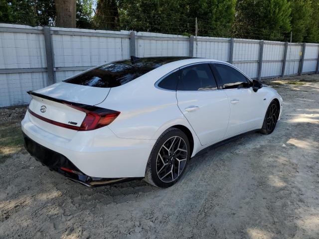 5NPEK4JC8MH106415 - 2021 HYUNDAI SONATA N LINE WHITE photo 3