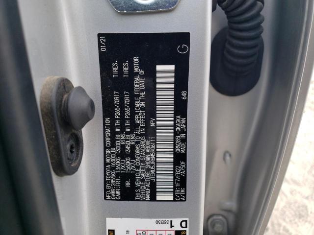 JTEMU5JR6M5906111 - 2021 TOYOTA 4RUNNER SR5/SR5 PREMIUM 银色 照片 13