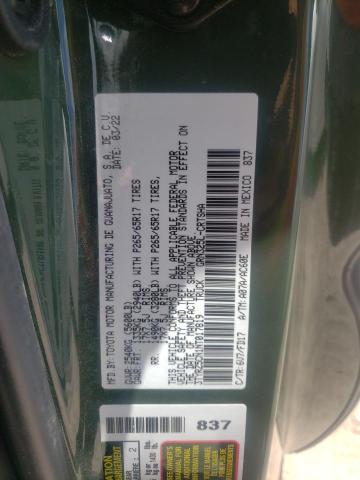 3TYRZ5CN1NT017819 - 2022 TOYOTA TACOMA ACCESS CAB Жасыл фото 12