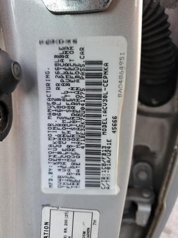 4T1BE32K72U041775 - 2002 TOYOTA CAMRY LE 银色 照片 12