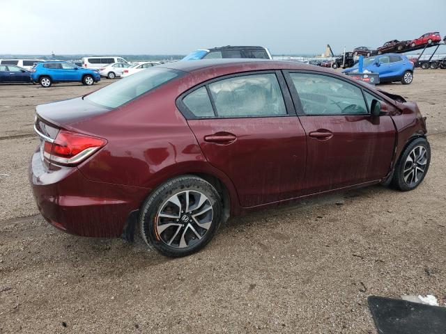 19XFB2F82DE098667 - 2013 HONDA CIVIC EX BURGUNDY photo 3