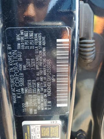 KNDRHDLG6P5153348 - 2023 KIA SORENTO EX BLACK photo 14